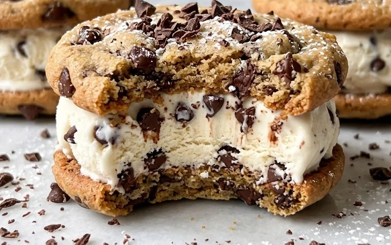 Cookie Ice Cream Sandwiches (Like a Chipwich!)