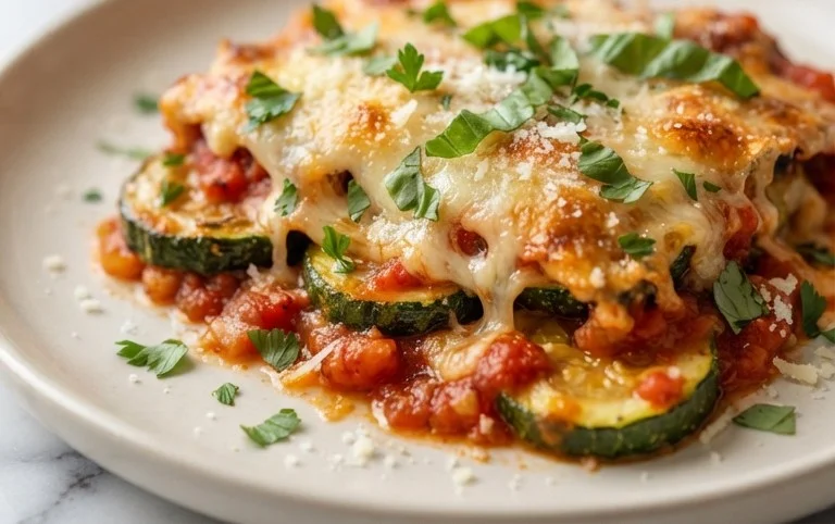 Three Cheese Zucchini Parmesan