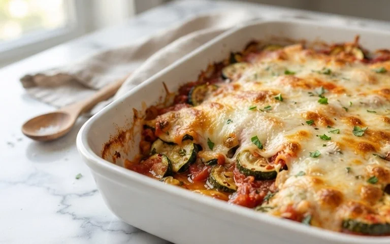 Three Cheese Zucchini Parmesan