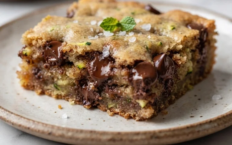 Chocolate Chip Zucchini Cookie Bars