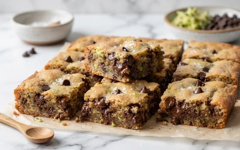 Chocolate Chip Zucchini Cookie Bars