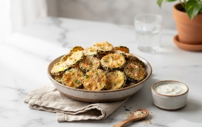 Crispy Baked Zucchini Chips