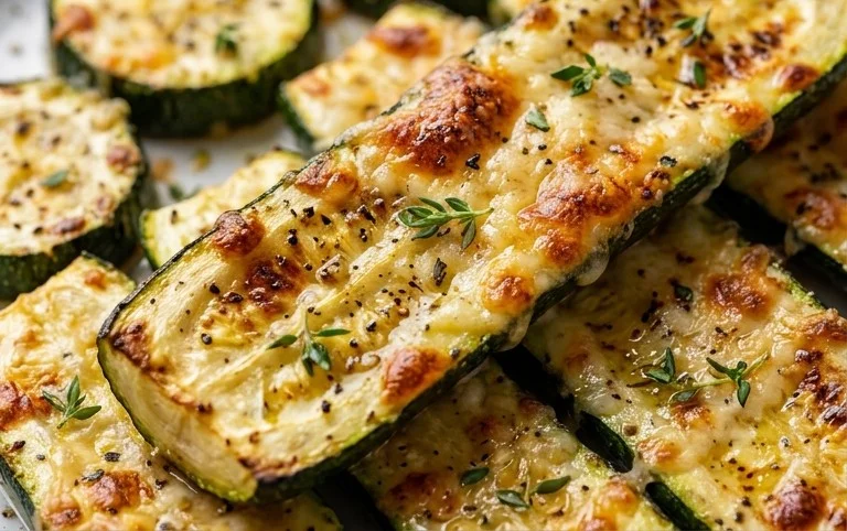 Oven Roasted Parmesan Zucchini 