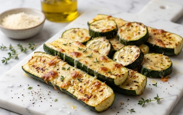 Oven Roasted Parmesan Zucchini 