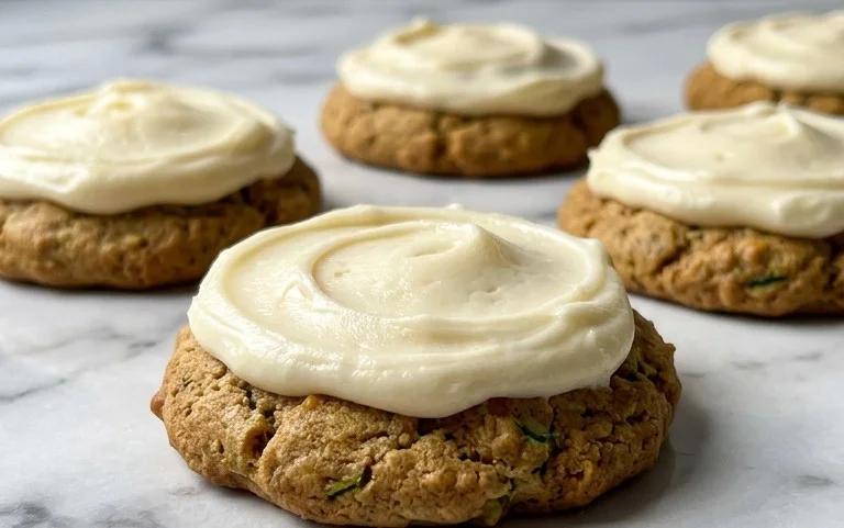 Zucchini Cookies with Cream Cheese Frosting
