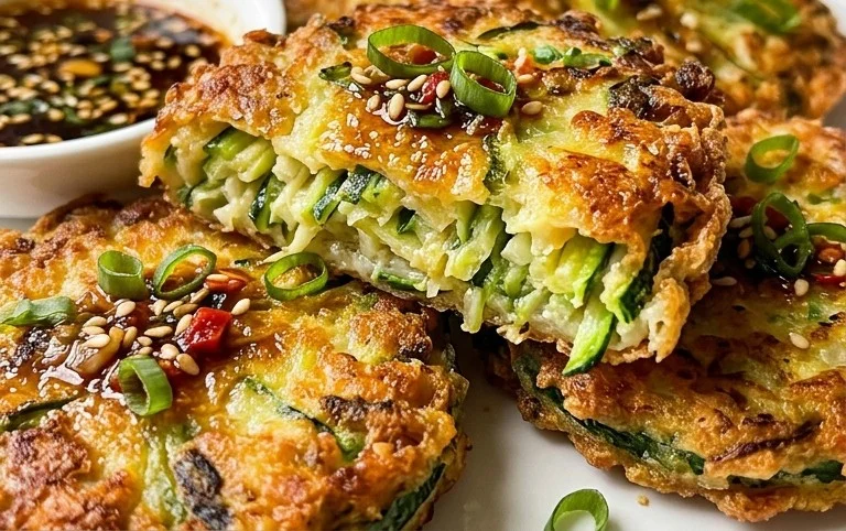 Quick & Easy Korean Zucchini Fritters (Hobak Jeon)