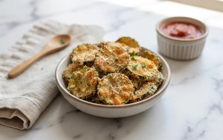 Crispy Baked Zucchini Chips