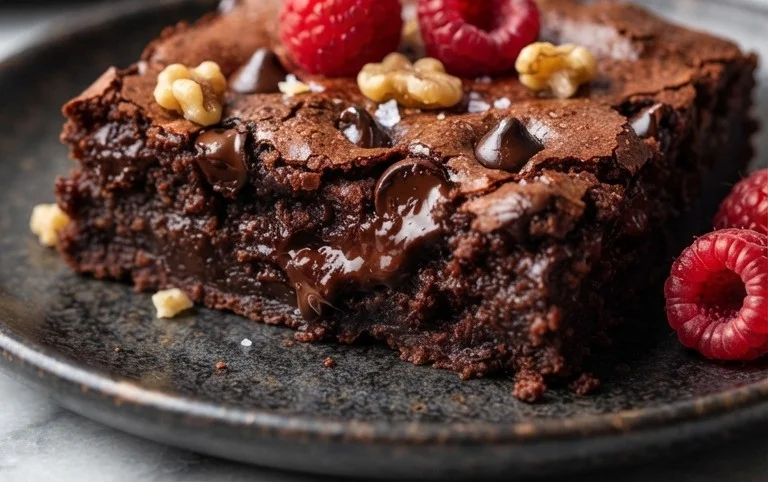 Flourless Chickpea Brownies (Vegan & Gluten Free)