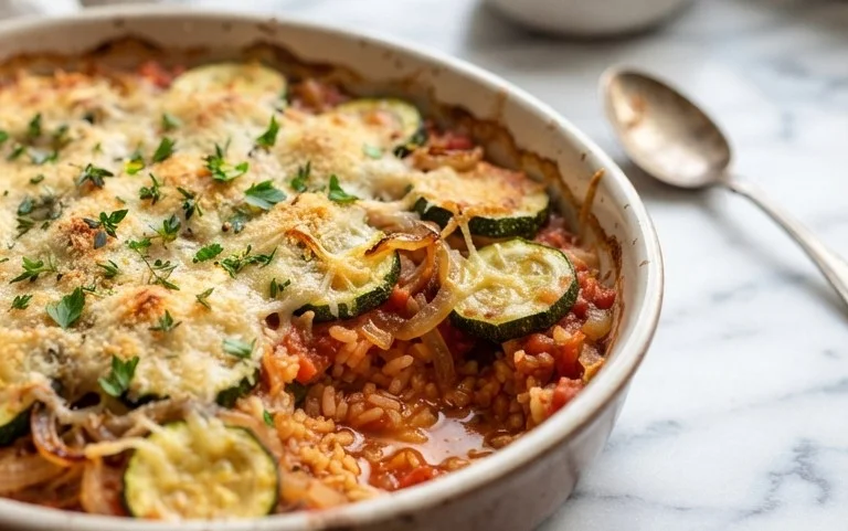 Julia Child's Zucchini and Rice Gratin (Tian de Courgettes au Riz)