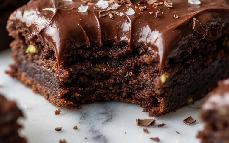Zucchini Brownies with 1 minute Frosting!