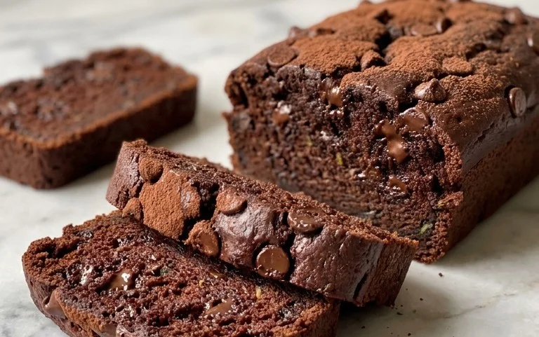 Double Dark Chocolate Zucchini Bread