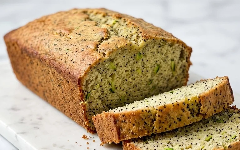 Easy Lemon Poppy Seed Zucchini Bread